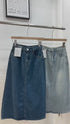 Mid-Length Back Slit Skirts